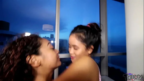 Toticos.com 18yo latina & filipina teen interracial threesome fuck in south beach Miami