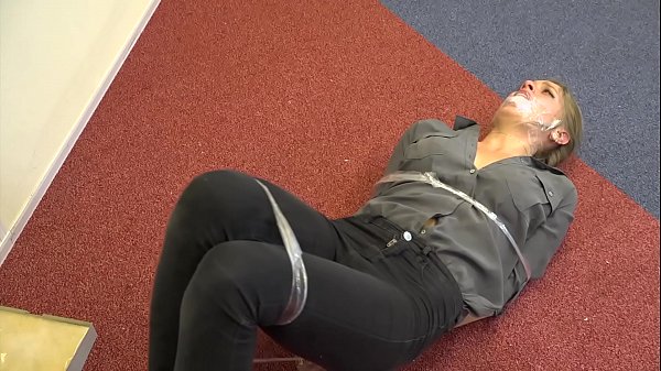 Teen Violet Haze as Real estate agent in bondage