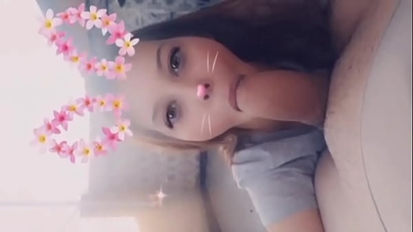 Snapchatt girlfriend 20 sucking cock